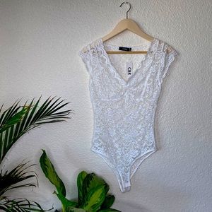 CBR White Lace Bodysuit